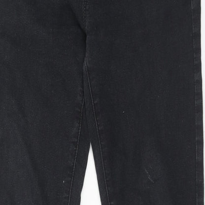 Denim & Co. Womens Black Cotton Skinny Jeans Size 10 Regular Zip