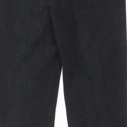 Denim & Co. Womens Black Cotton Skinny Jeans Size 10 Regular Zip