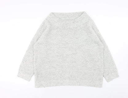 Womens UK Size L New Look Grey Pullover Jumper