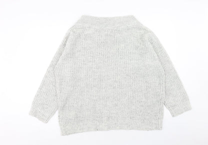 Womens UK Size L New Look Grey Pullover Jumper