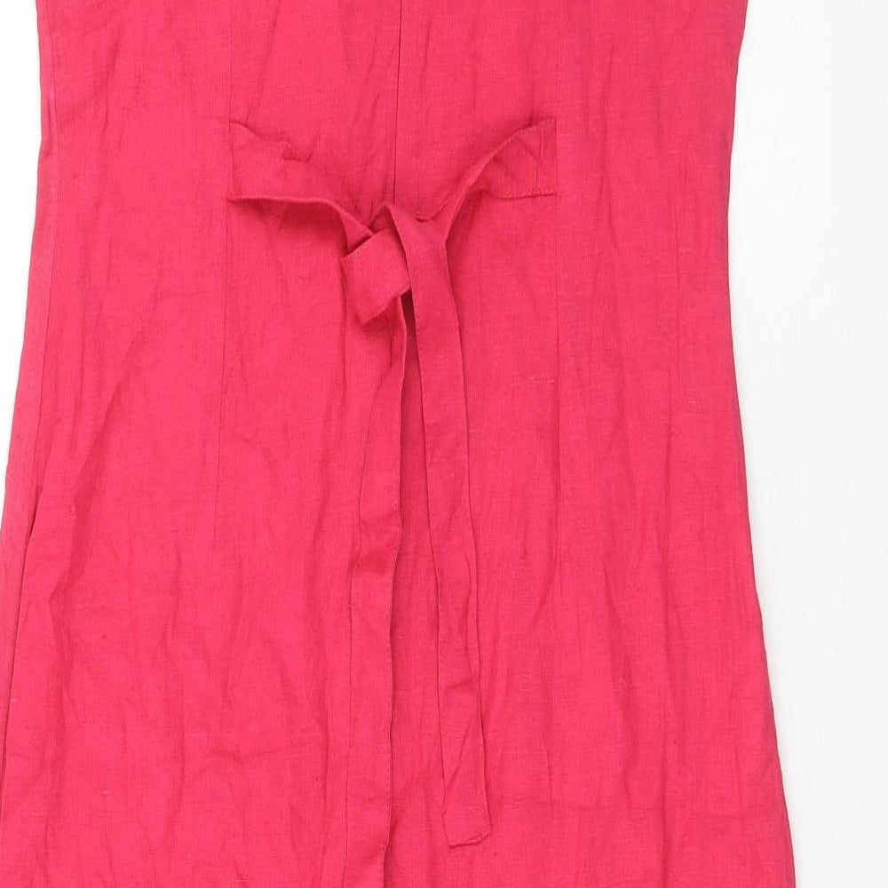 boutique Europa Womens Pink Viscose Pencil Dress Size 4XL V-Neck Pullover