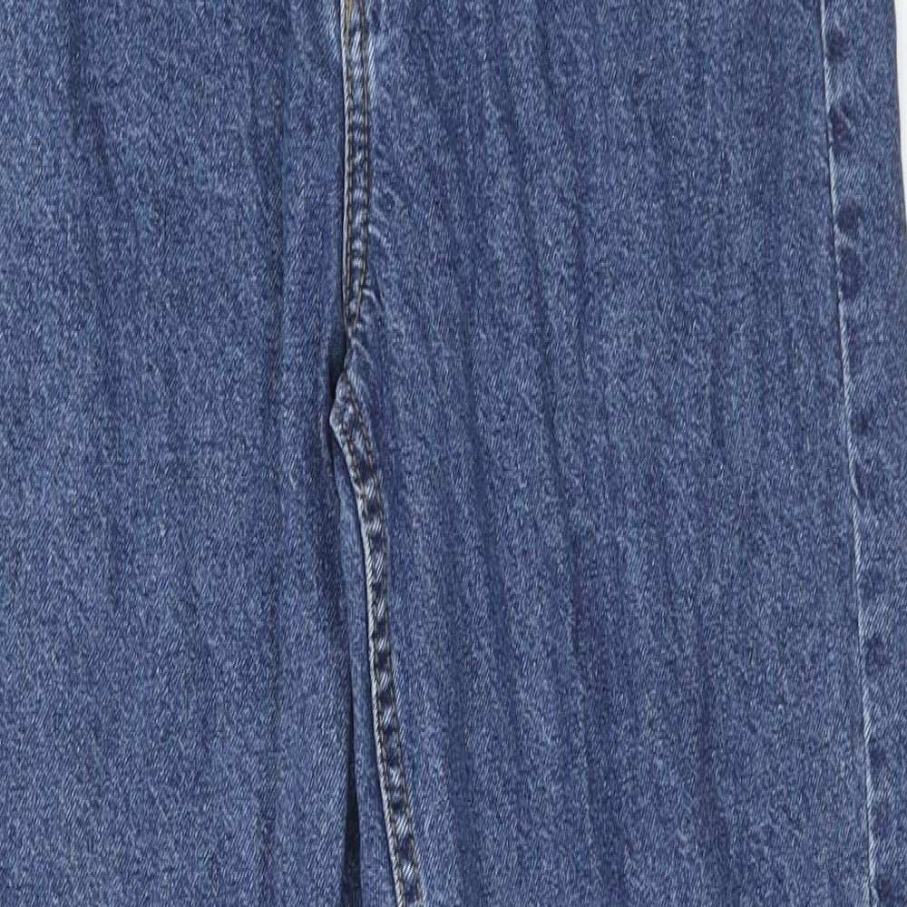 Denim & Co. Womens Blue Cotton Skinny Jeans Size 10 Regular Zip