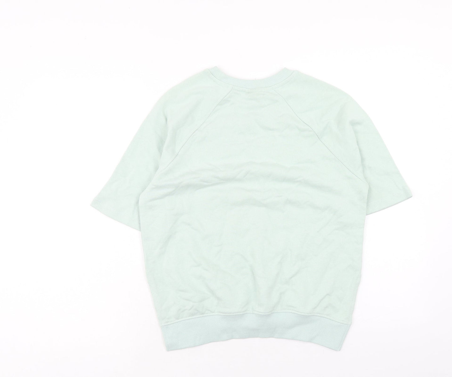 H&M Womens Green Cotton Pullover Sweatshirt Size XS Pullover - Peace of Mind Studio