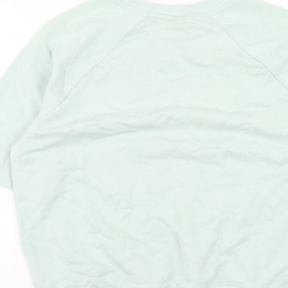 H&M Womens Green Cotton Pullover Sweatshirt Size XS Pullover - Peace of Mind Studio