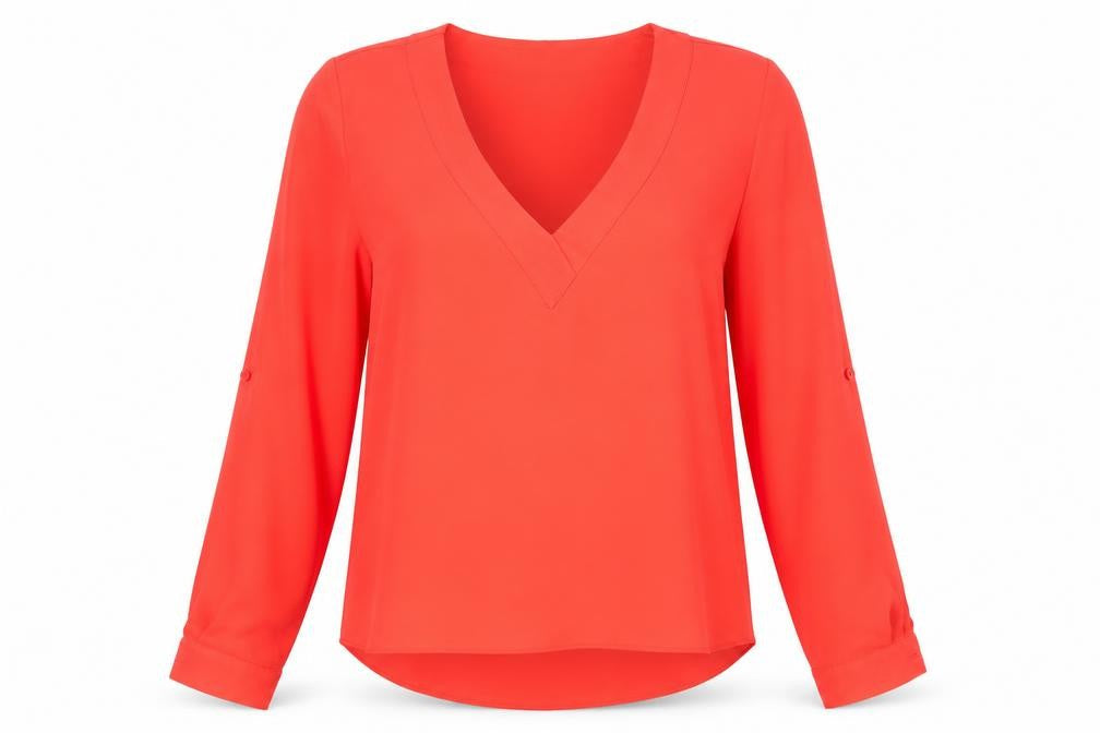 Womens UK Size 8 Atmosphere Red Basic Blouse