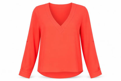 Womens UK Size 8 Atmosphere Red Basic Blouse