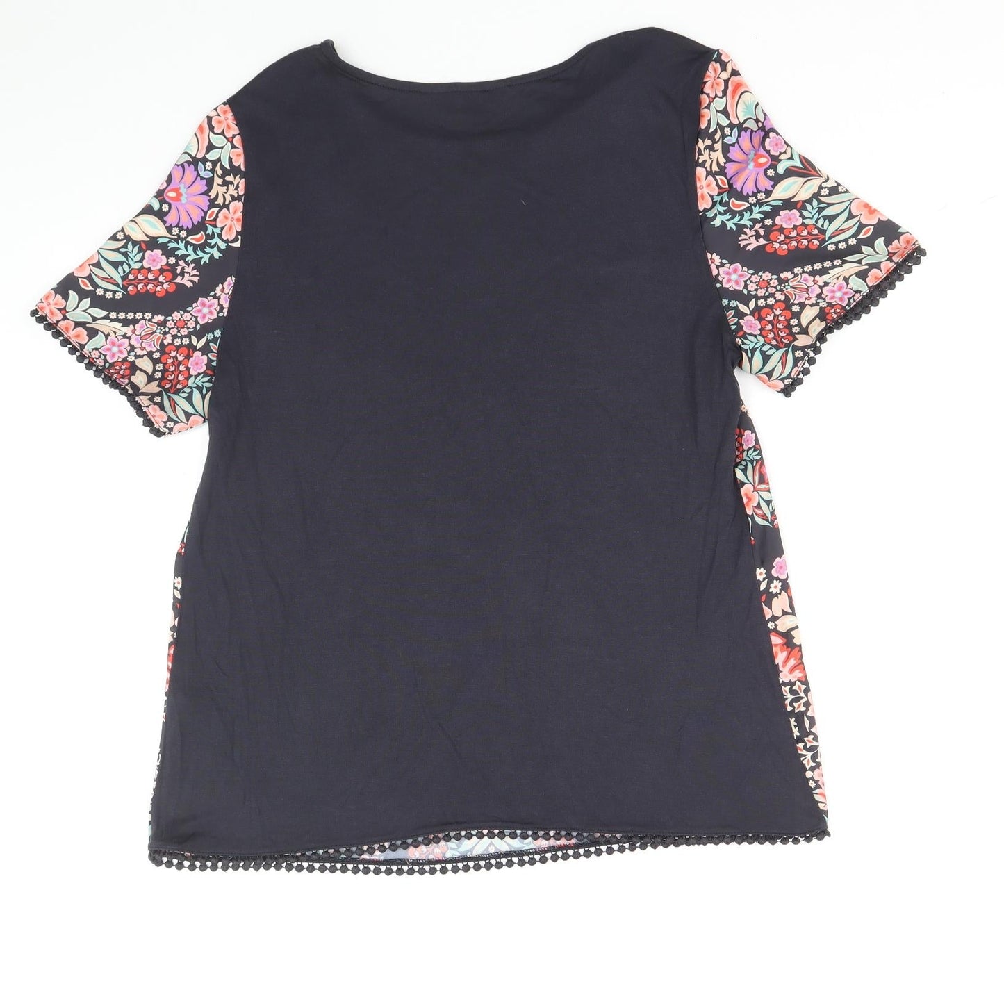 Womens UK Size 14 Dorothy Perkins Multicoloured Basic Blouse