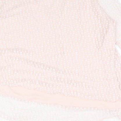 Womens UK Size 12 Roman Pink Basic Blouse