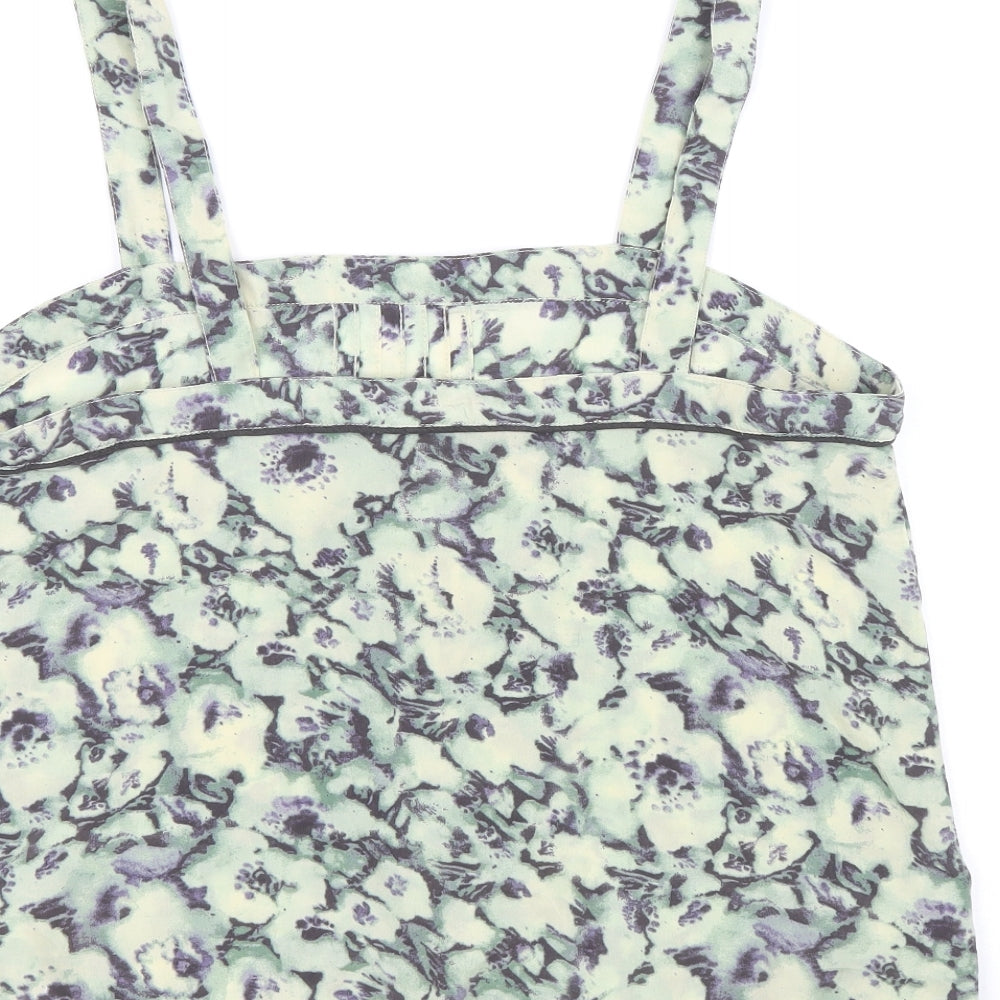 Womens UK Size 12 Topshop Multicoloured Basic Tank