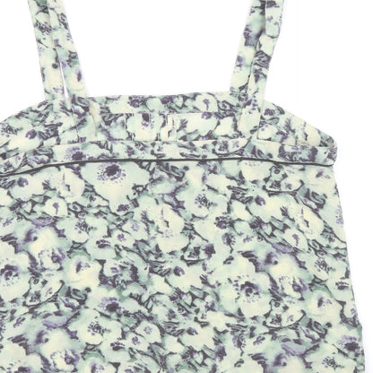 Womens UK Size 12 Topshop Multicoloured Basic Tank