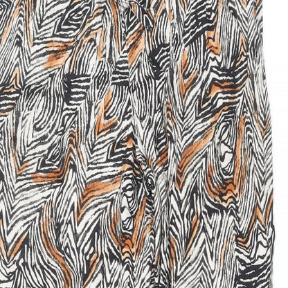 George Womens Multicoloured Geometric Viscose Harem Trousers Size 8 Regular Drawstring