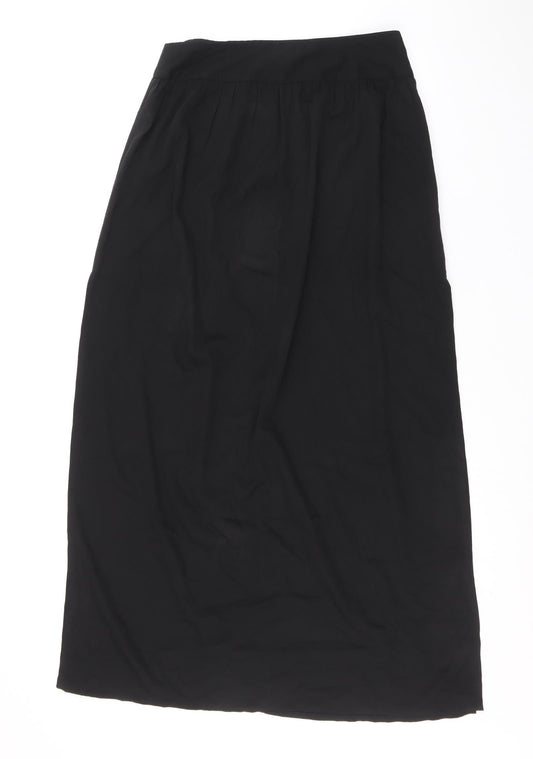 INFLUENCE Womens Black Polyester Straight & Pencil Skirt Size 10 Zip