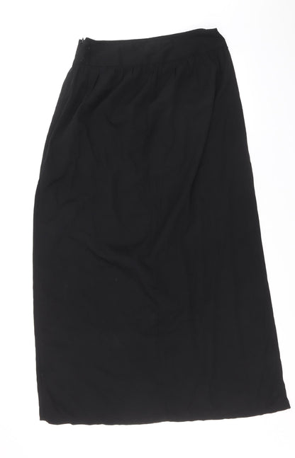 INFLUENCE Womens Black Polyester Straight & Pencil Skirt Size 10 Zip