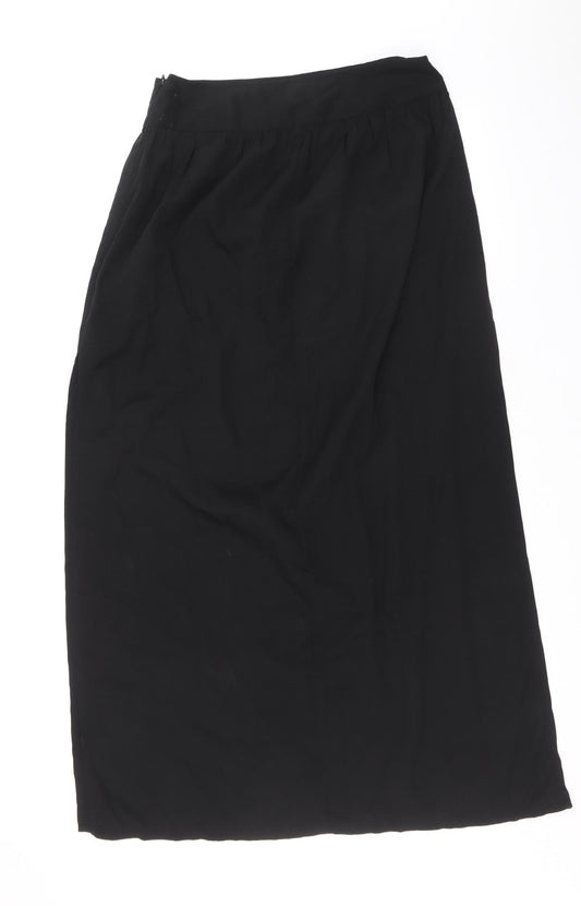 INFLUENCE Womens Black Polyester Straight & Pencil Skirt Size 10 Zip