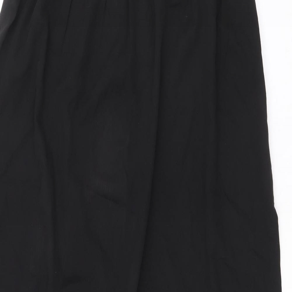 INFLUENCE Womens Black Polyester Straight & Pencil Skirt Size 10 Zip