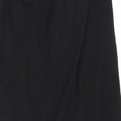 INFLUENCE Womens Black Polyester Straight & Pencil Skirt Size 10 Zip