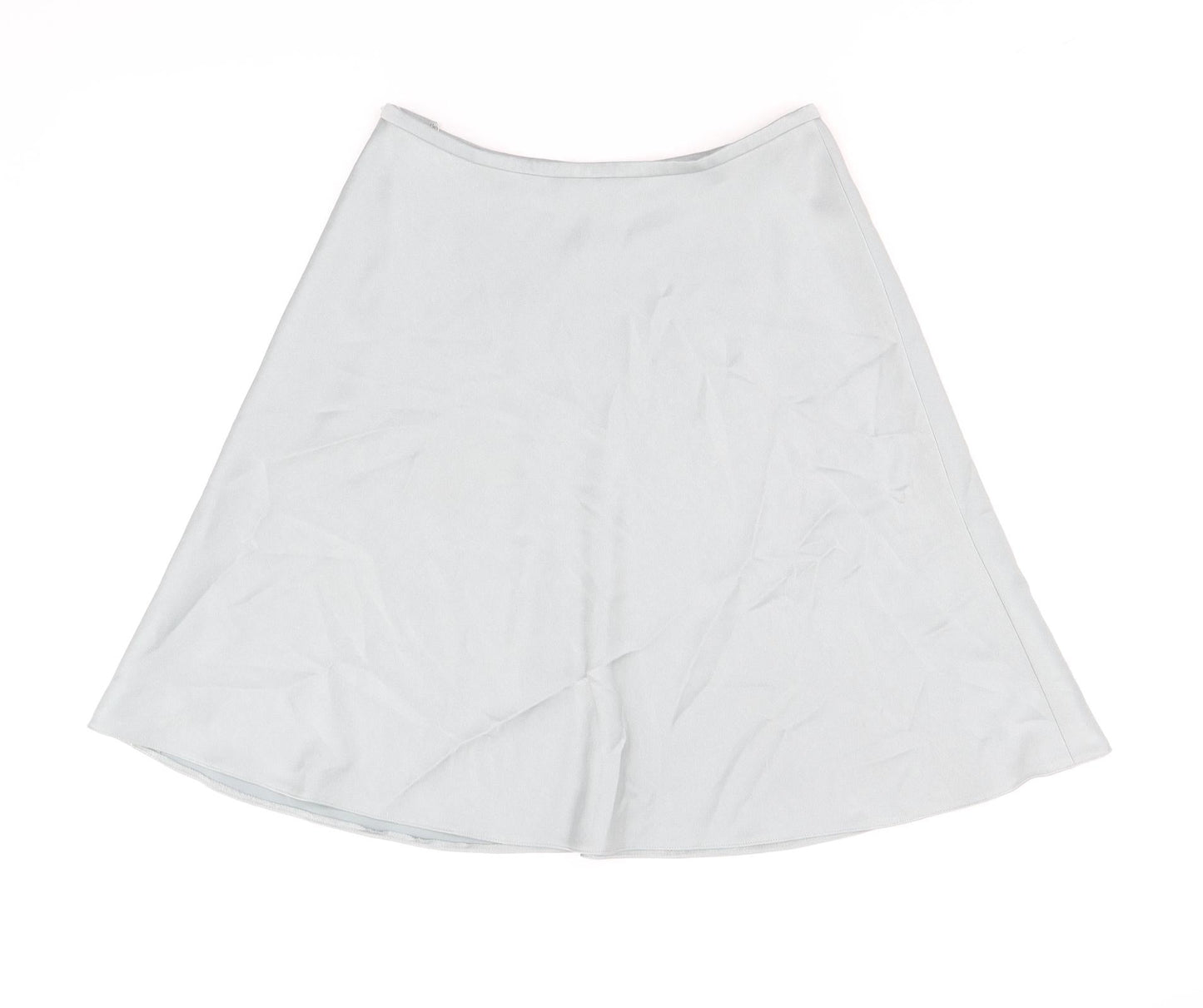 Precis Womens Grey Polyester Swing Skirt Size 10 Zip