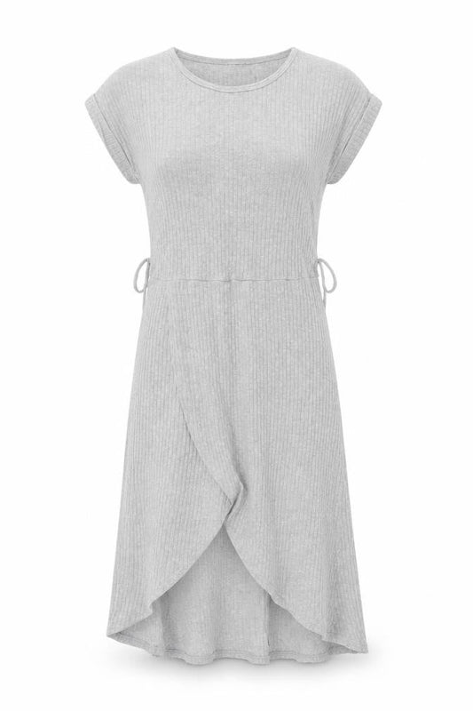 Preworn Womens Grey Polyester A-Line Size M Scoop Neck Pullover - Ribbed