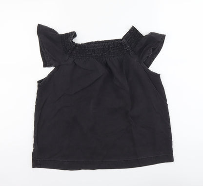 Womens UK Size 12 NEXT Black Basic Blouse