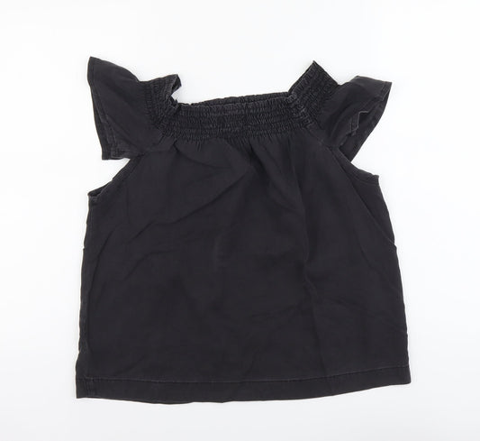 Womens UK Size 12 NEXT Black Basic Blouse
