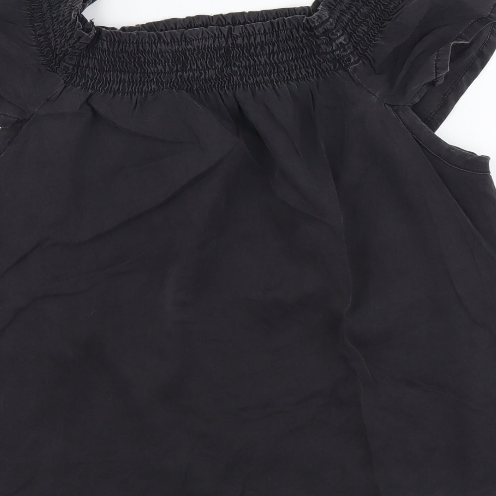 Womens UK Size 12 NEXT Black Basic Blouse