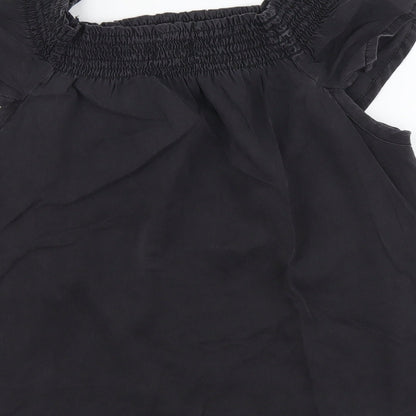 Womens UK Size 12 NEXT Black Basic Blouse