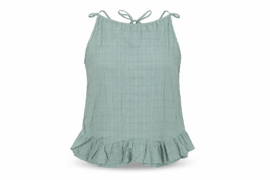 SheIn Womens Green Polyester Basic Tank Size L Boat Neck