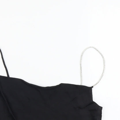 Womens UK Size S Zara Black Cropped Tank
