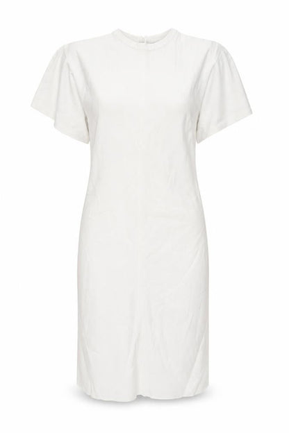 Zara Womens Ivory Polyester Pencil Dress Size S Round Neck Zip