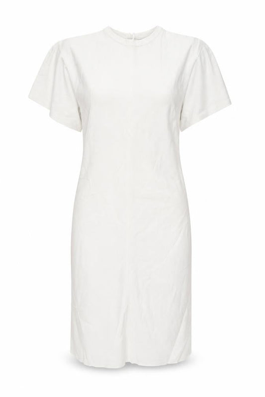 Zara Womens Ivory Polyester Pencil Dress Size S Round Neck Zip