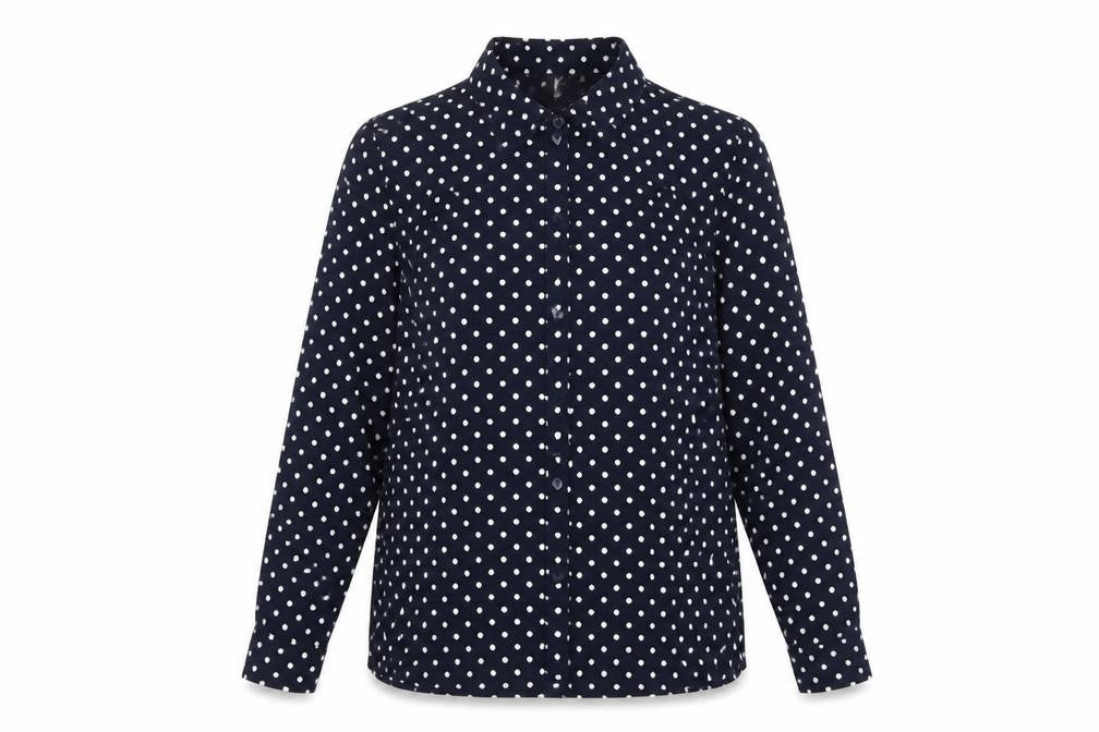 Womens UK Size 10 H&M Beige Basic Button-Up