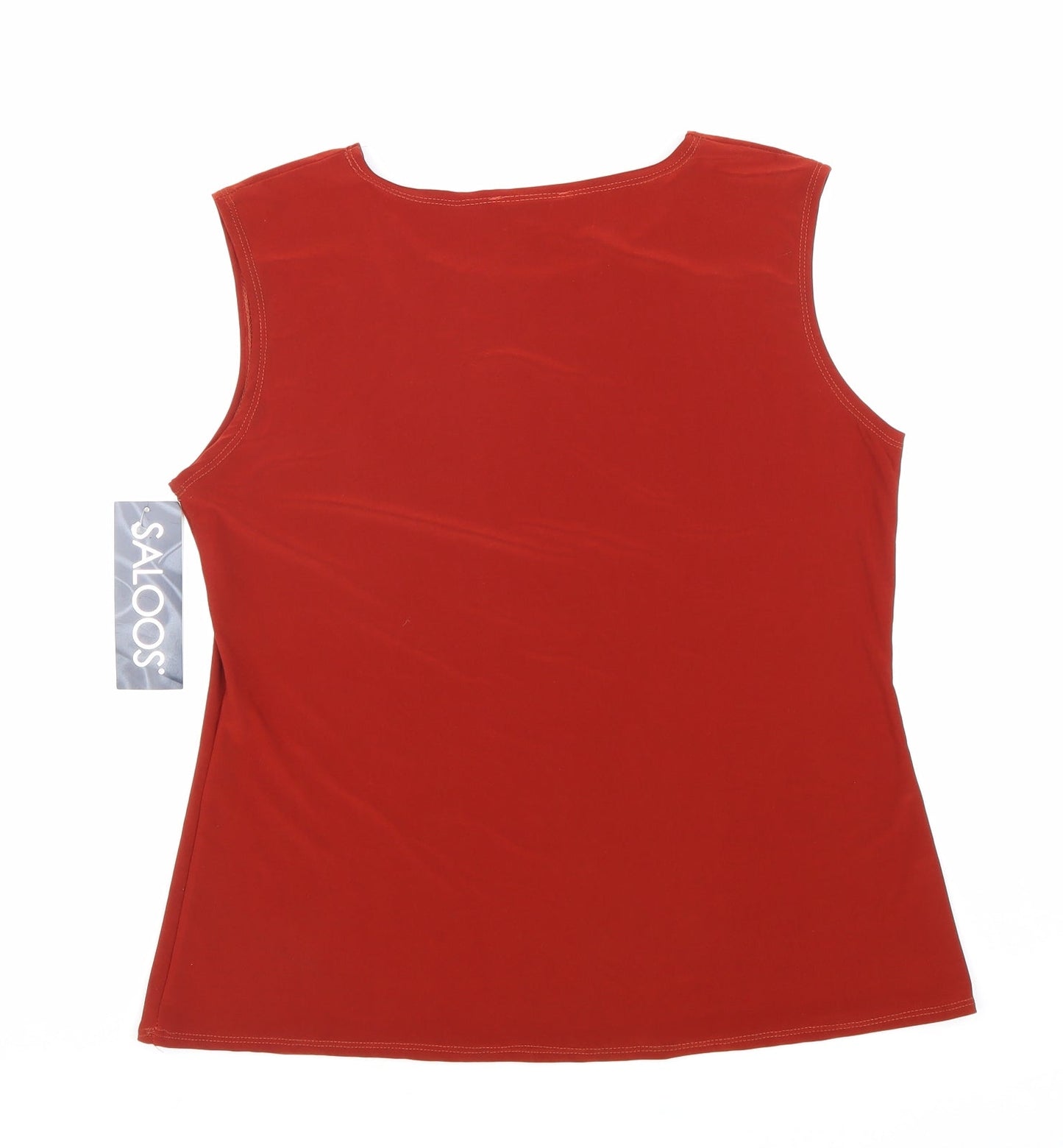 Womens UK Size 14 Saloos Red Basic Tank