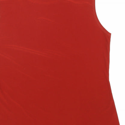 Womens UK Size 14 Saloos Red Basic Tank