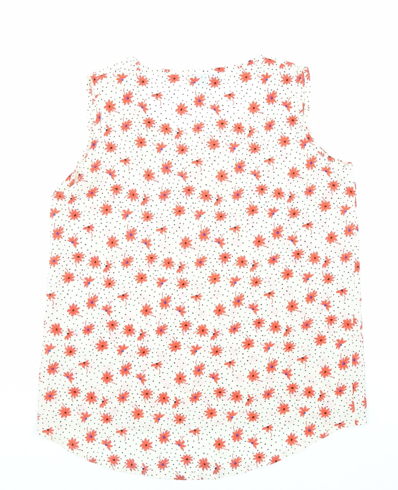 Womens UK Size 12 Cutie White Basic Tank