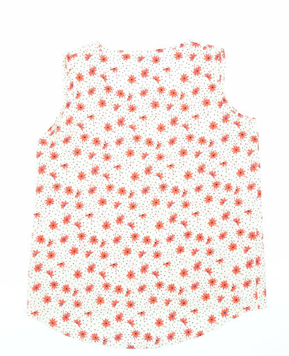 Womens UK Size 12 Cutie White Basic Tank