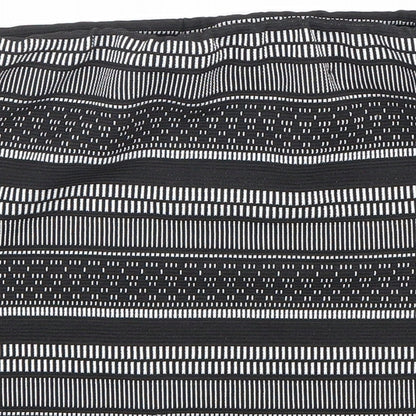 Atmosphere Womens Black Geometric Polyester Bandage Skirt Size 8 Hook & Loop
