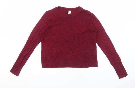 Womens UK Size S H&M Red Pullover Jumper