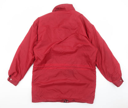 Mens UK Size S North Wind Red Windbreaker Coat