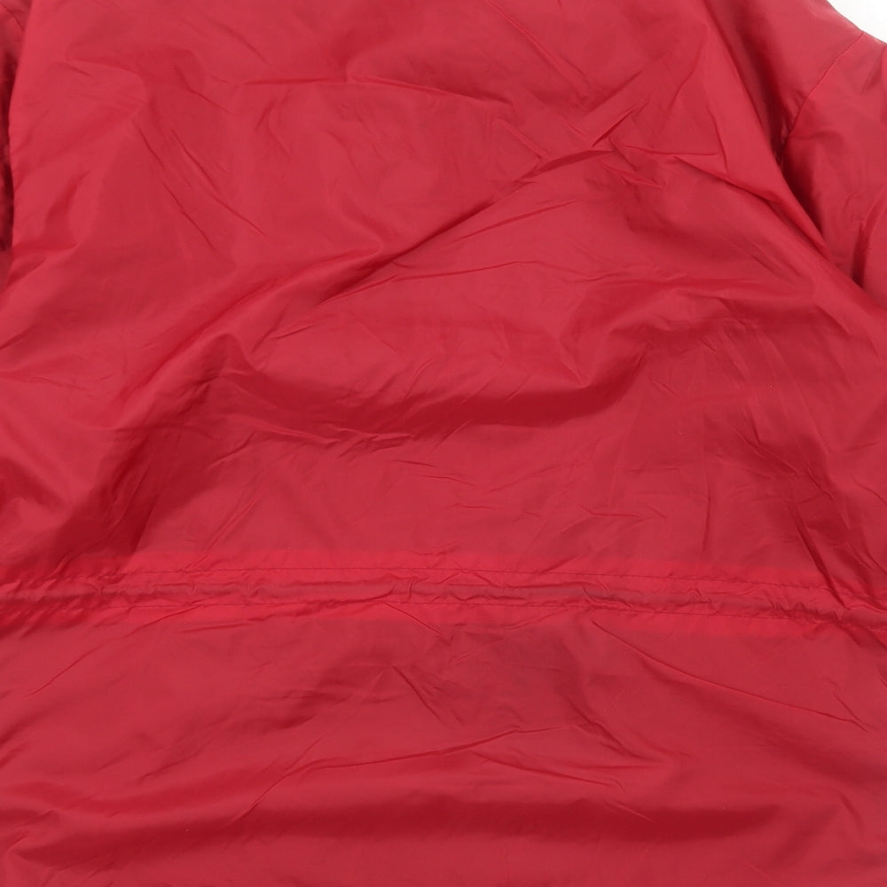 Mens UK Size S North Wind Red Windbreaker Coat