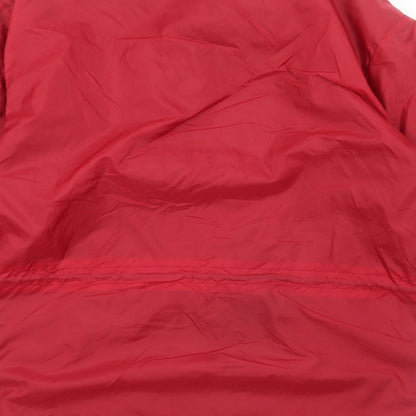 Mens UK Size S North Wind Red Windbreaker Coat