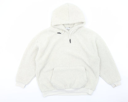 Primark Womens Ivory Polyester Pullover Hoodie Size S Pullover