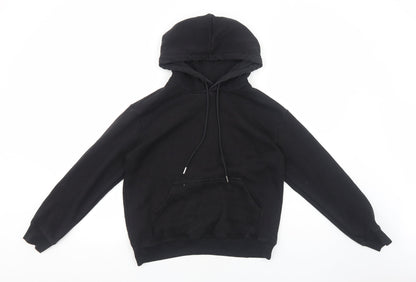H&M Womens Black Cotton Pullover Hoodie Size XS Pullover