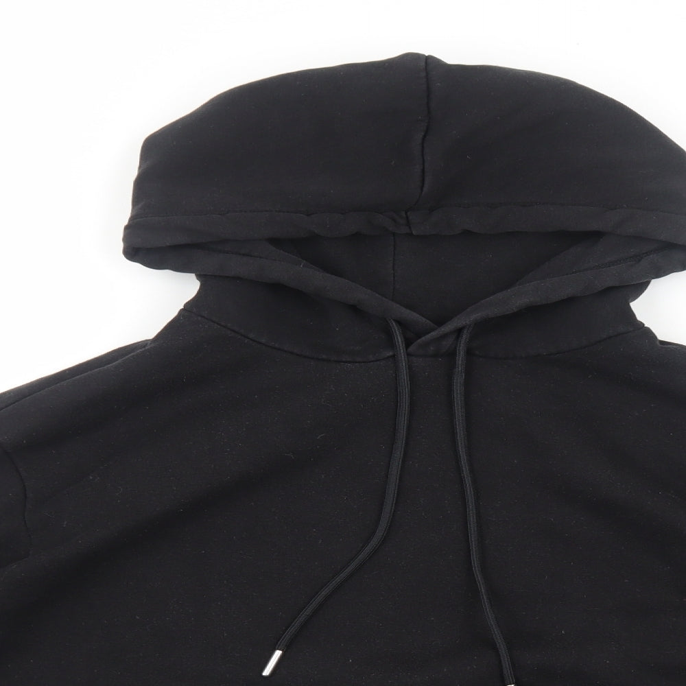 H&M Womens Black Cotton Pullover Hoodie Size XS Pullover