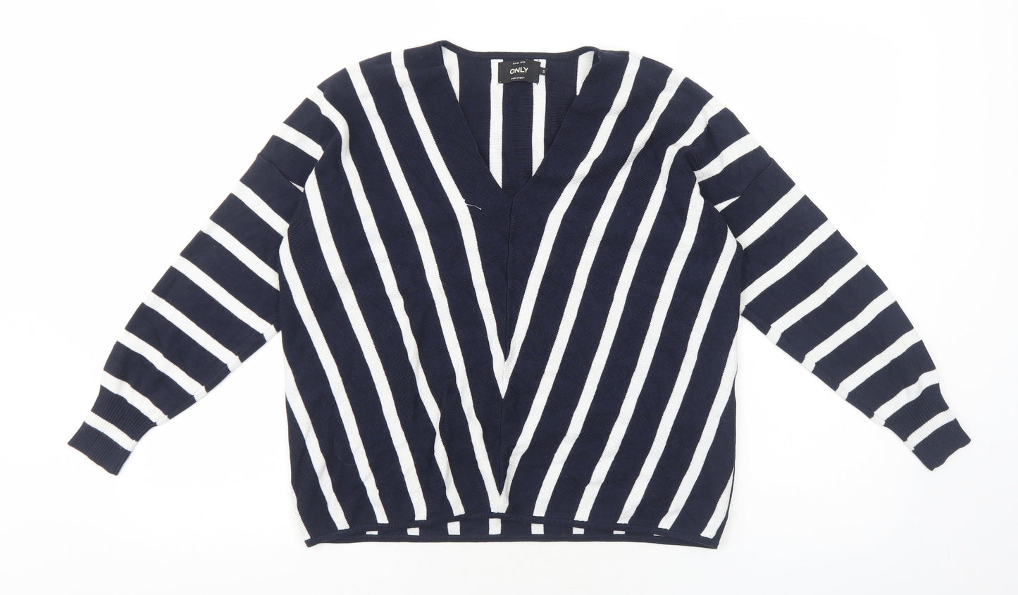 Womens UK Size S Only Blue Pullover Jumper