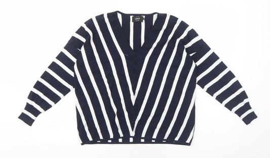 Womens UK Size S Only Blue Pullover Jumper