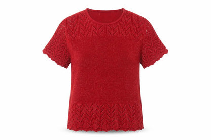 Womens UK Size M EWM Red Basic Blouse