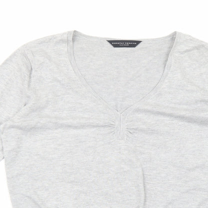 Womens UK Size 14 Dorothy Perkins Grey Pullover Jumper