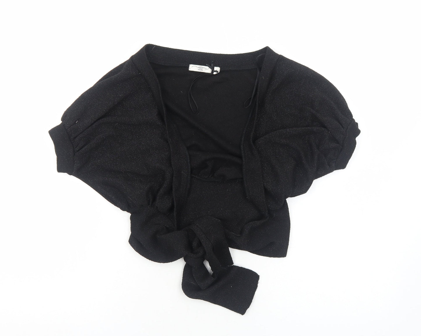 Womens UK Size 6 New Look Black Shrug Jumper