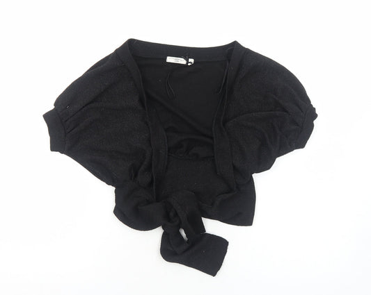 Womens UK Size 6 New Look Black Shrug Jumper