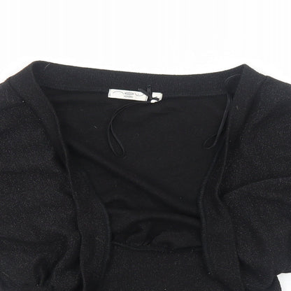 Womens UK Size 6 New Look Black Shrug Jumper